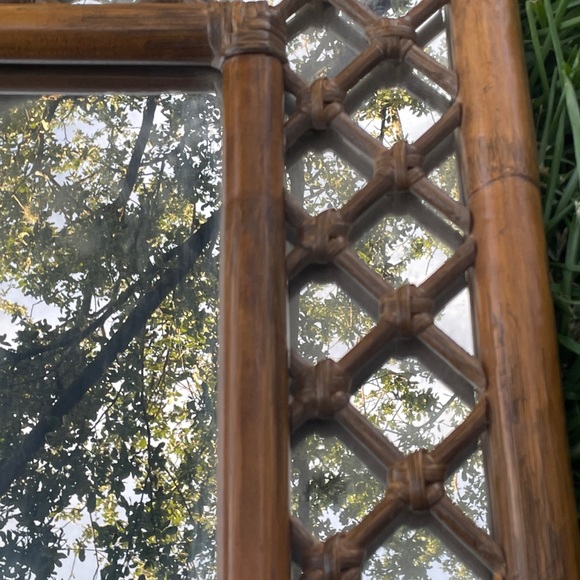 Bamboo Lattice mirror - Picture 6 of 15